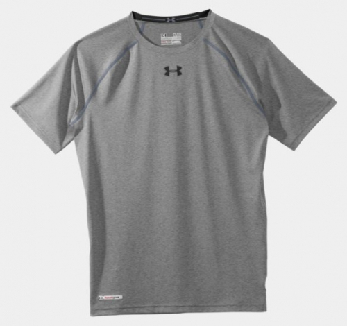 Компресійна футболка Under Armour HeatGear® Sonic Compression Short Sleeve Grey ціна